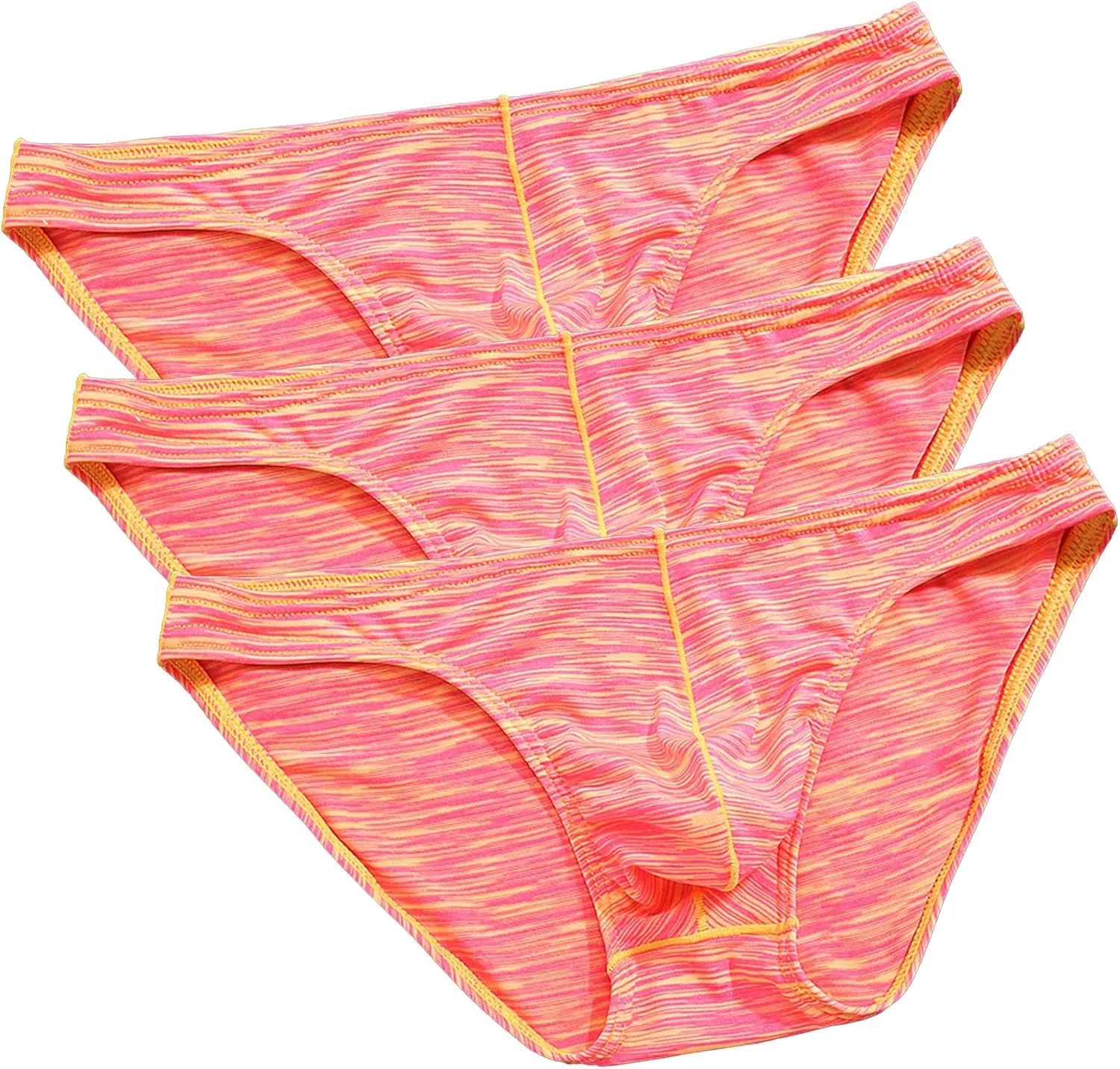 Трусы мужские с низкой посадкой, камуфляж, Orange-3pc