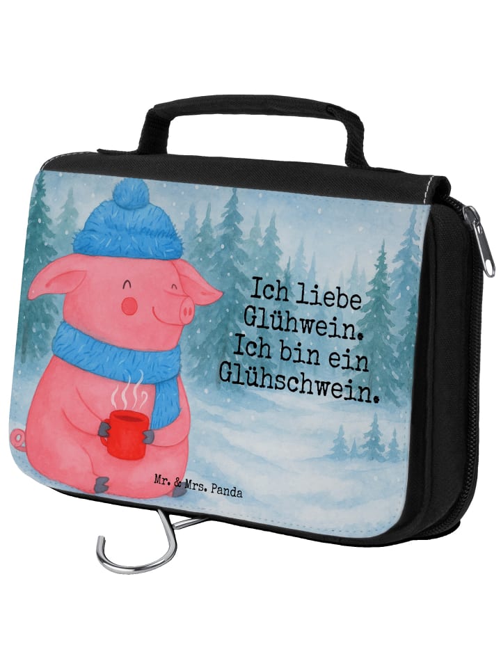 

Mr. & Mrs. Panda Косметичка в виде свинки, украшенная изображением глинтвейна и буквой S... белого цвета