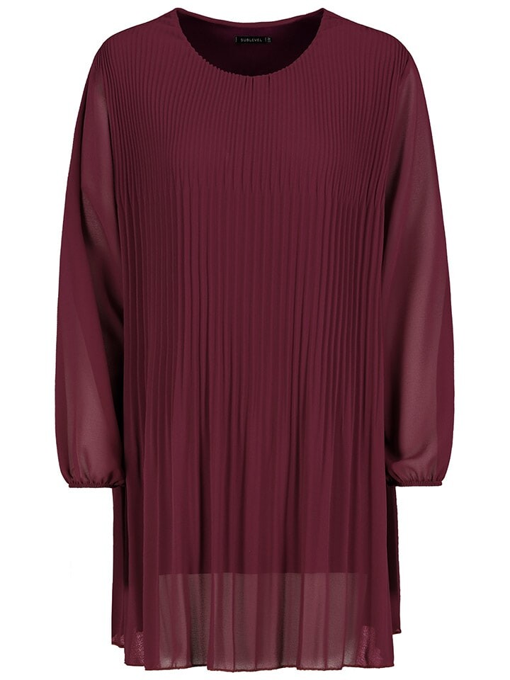 

Платье до колена Sublevel Plisseekleid, бордо