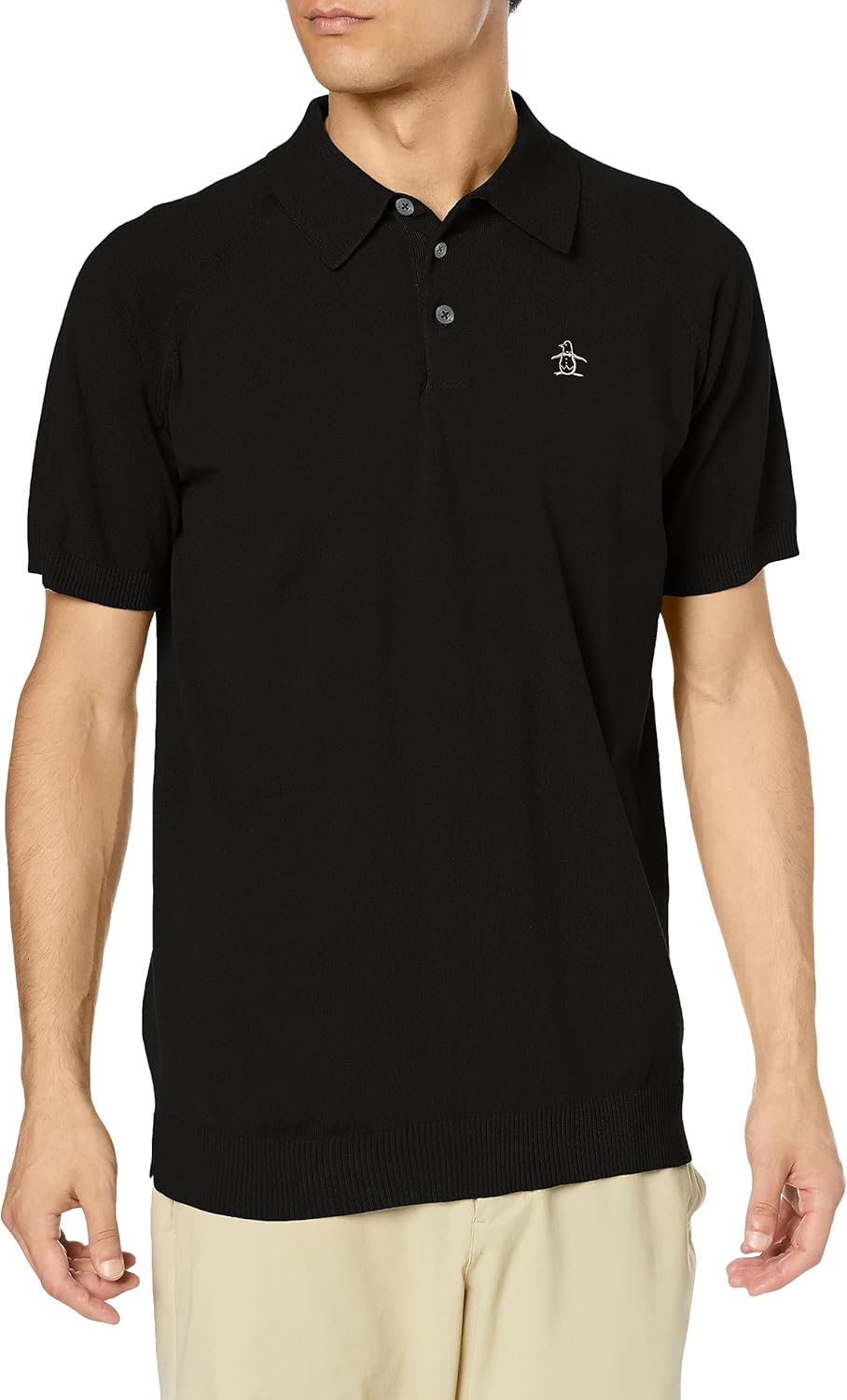 

Мужская трикотажная рубашка с коротким рукавом Munsing Wear MGMWJA90, поло, переработанный вискоза, экологичный материал, для игры в гольф Munsingwear, черный