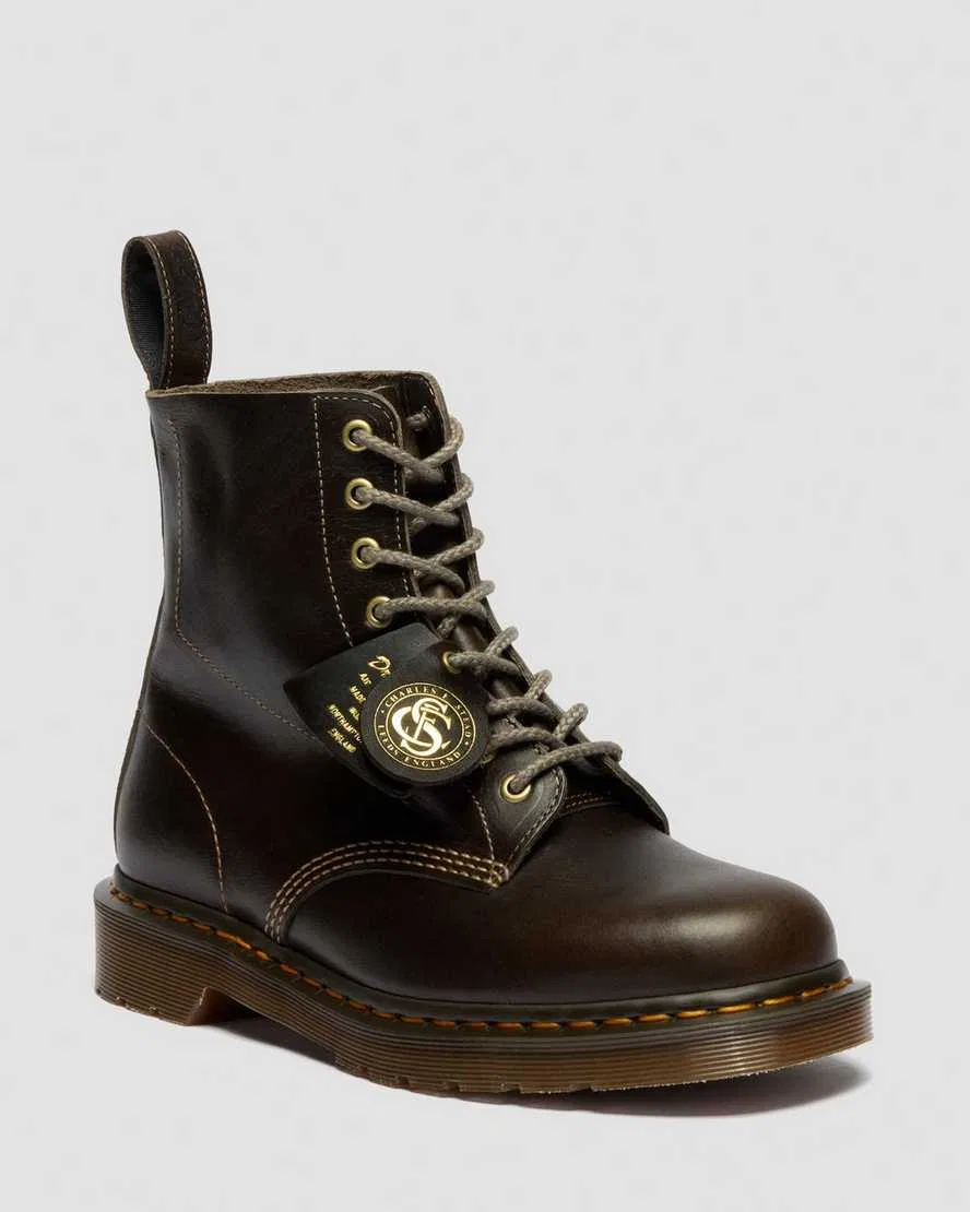 1460 Классические сапоги из телячьей кожи, изготовленные в Англии Dr Martens, серый