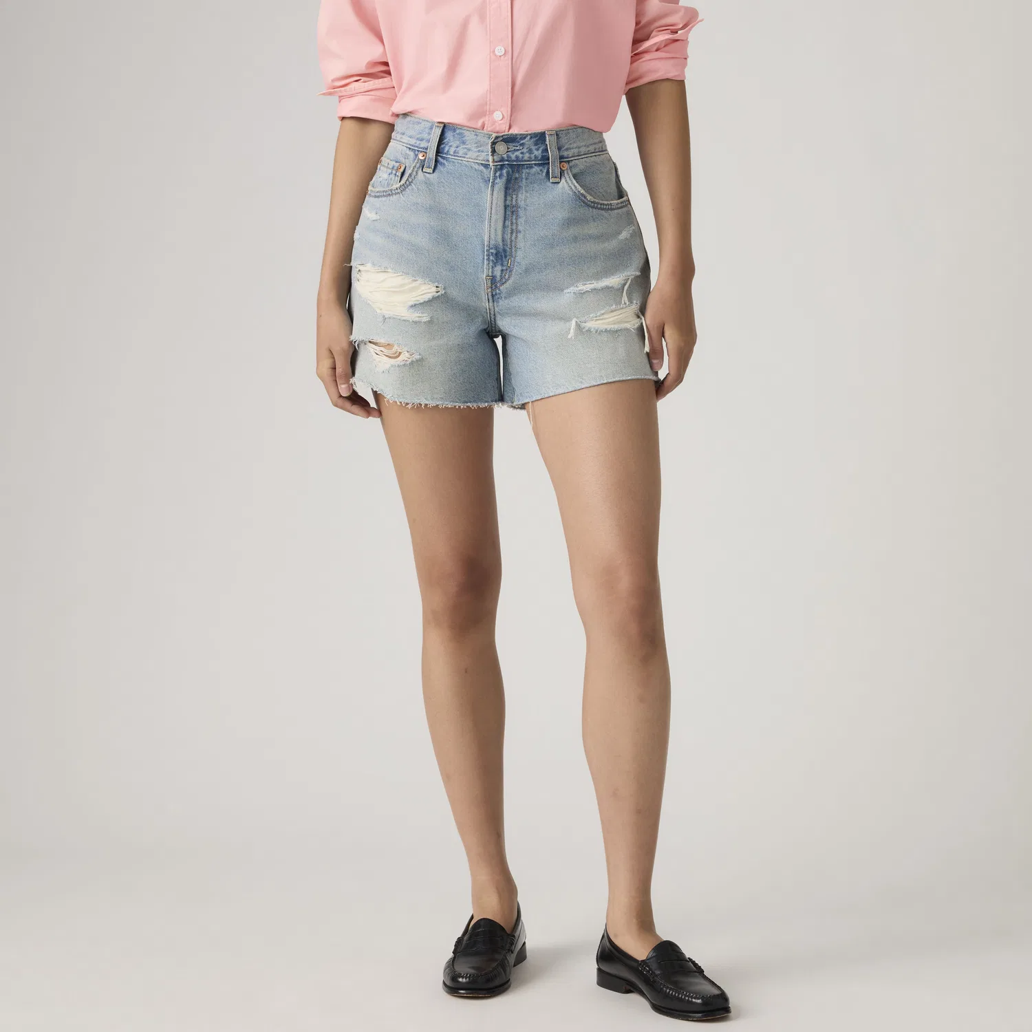Женские шорты Ribcage Levi's, Light Wash — фото 2