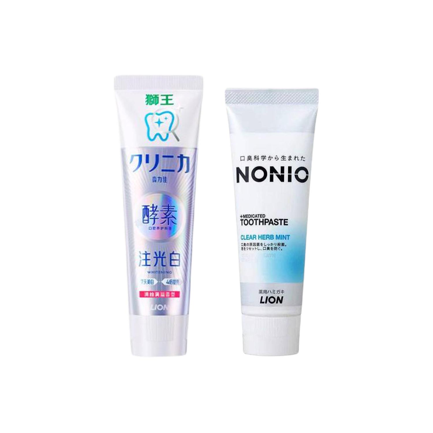 

LION Набор одежды forest green зубная паста для очищения и свежести дыхания mint 120г+120г+130г