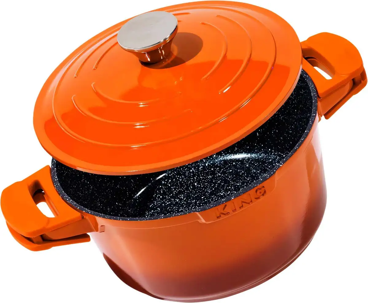 

Форма для запекания KING "Shine Orange", литой алюминий, (1 шт.), индукция 6,5 л + Ø 28 см + высота 13 см, оранжевый/черный