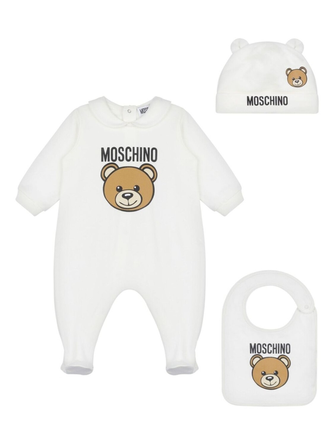 

Moschino Kids комплект Teddy Bear для новорожденного, белый