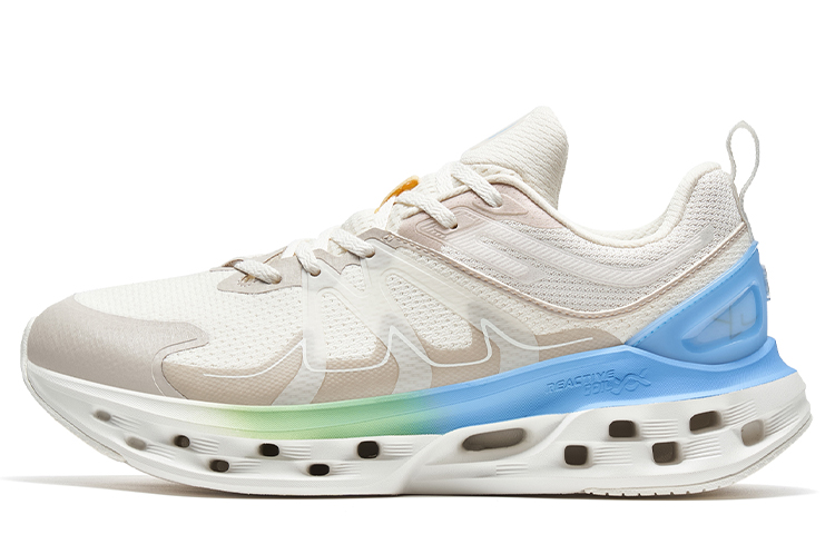 

XTEP Кроссовки для бега Shock Absorption Spinning 10.0 с антискользящим покрытием, износостойкие, низкие, мужские, белые, серые