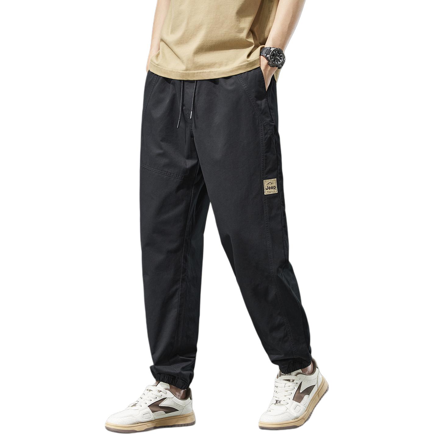 

Повседневные брюки Unisex Moderate Straight Fit Jeep, черный