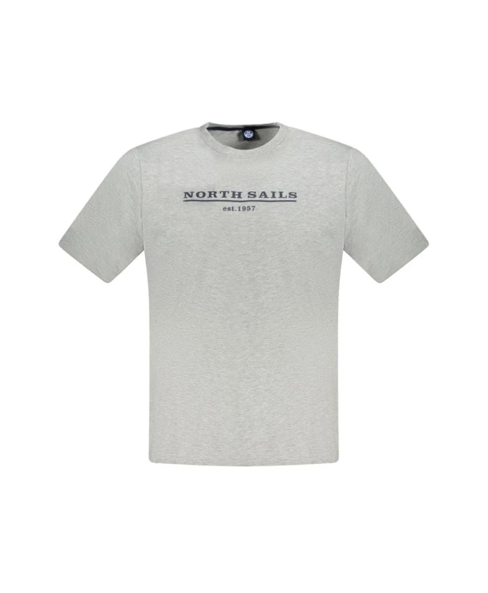 

Мужская футболка из серого хлопка North Sails, серый