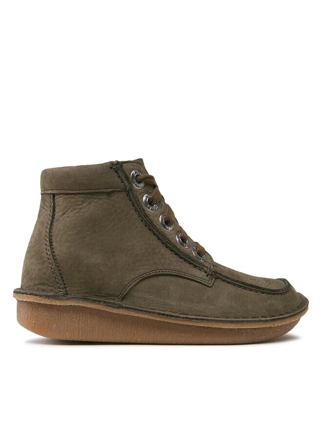Ботинки женские Clarks Funny Cedar на плоской подошве, хаки