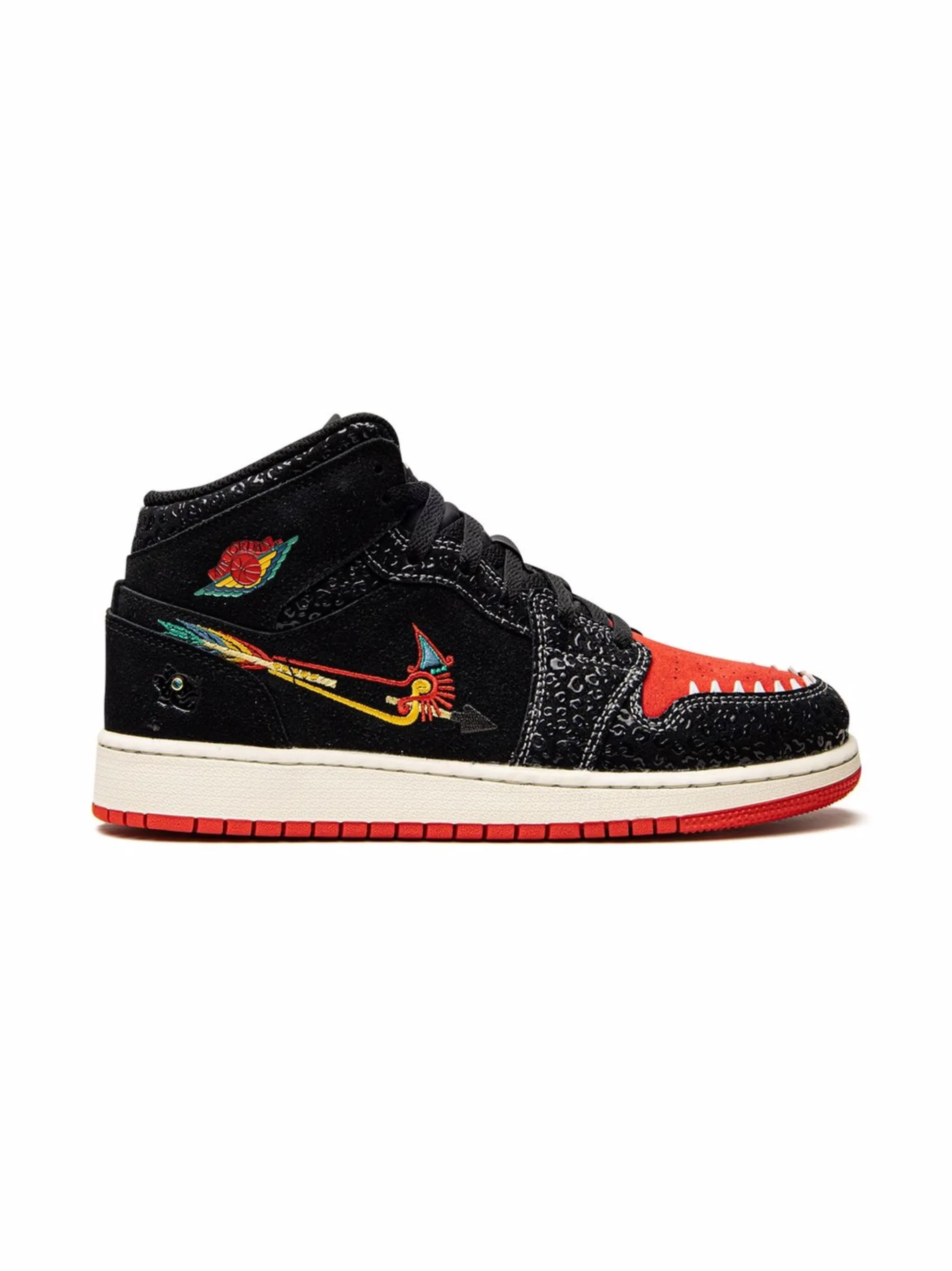 Кроссовки Air Jordan 1 Mid SE SIEMPRE Familia Jordan Kids, черный — фото 2