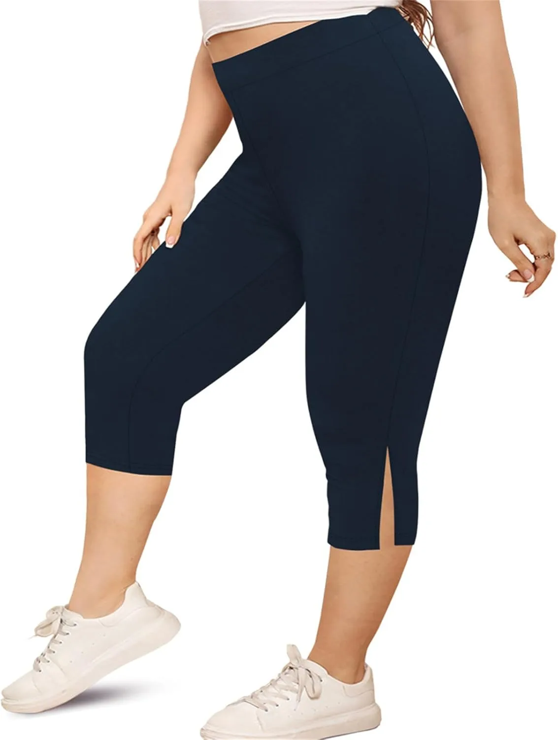 

Капри-легинсы для женщин Plus Size Stреtchy High Waisted Jielayou