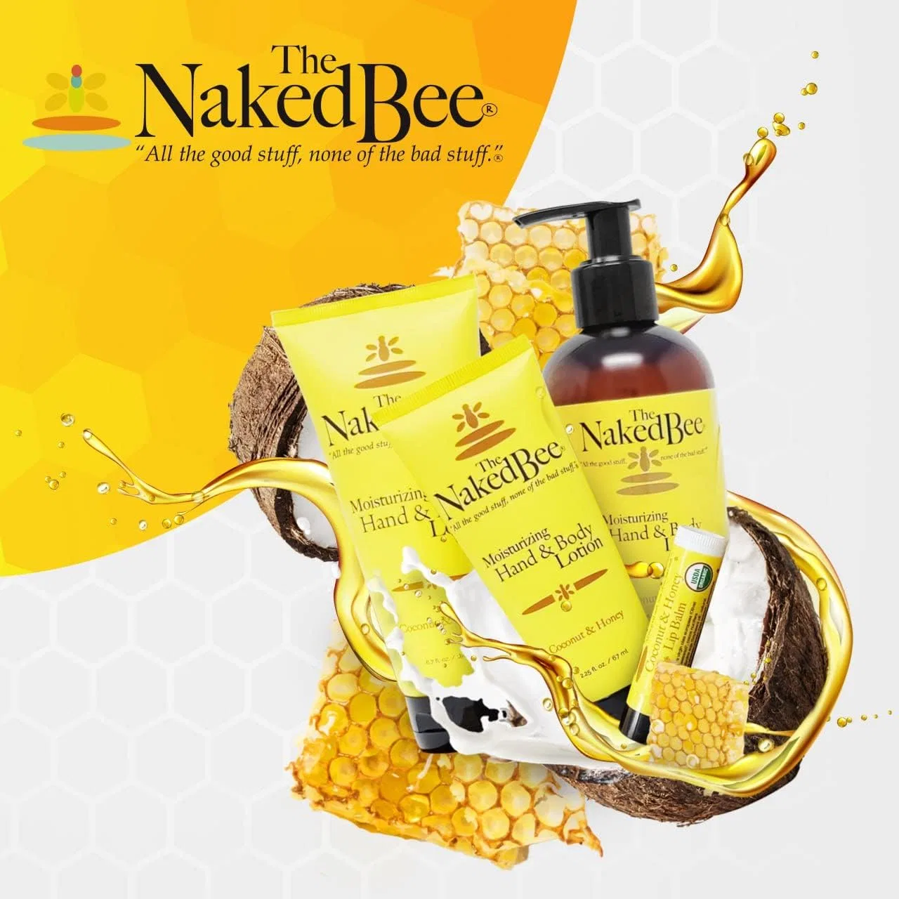Набор для тела и рук Orange Blossom Honey Collection, The Naked Bee, 3 предмета, 39.23 куб. дюйма — фото 4