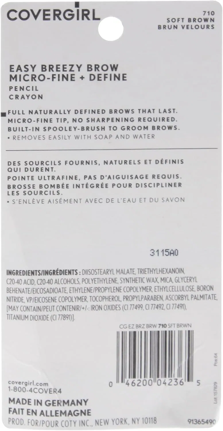 Карандаш для бровей CoverGirl Easy Breezy Brow Micro-Fine + Define, 0.03 фунта — фото 3