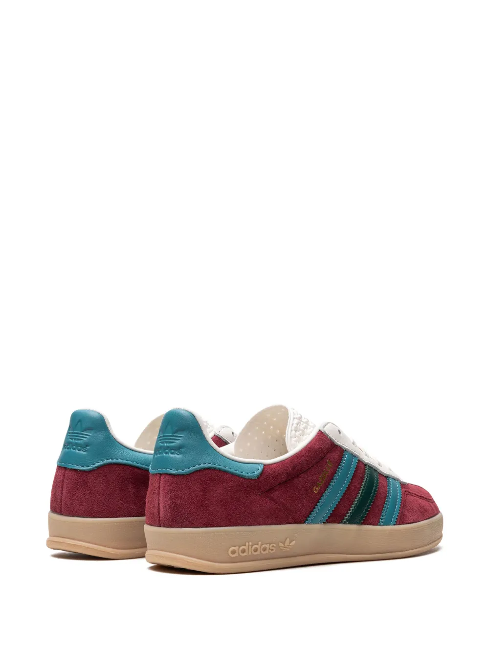 Кроссовки Gazelle Indoor Collegiate Burgundy adidas, красный — фото 3