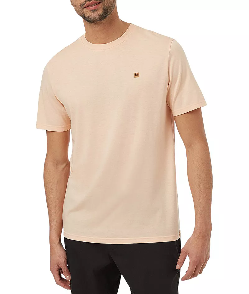 

Tentree Мужская классическая футболка TreeBlend, цвет Vivid Peach Heather