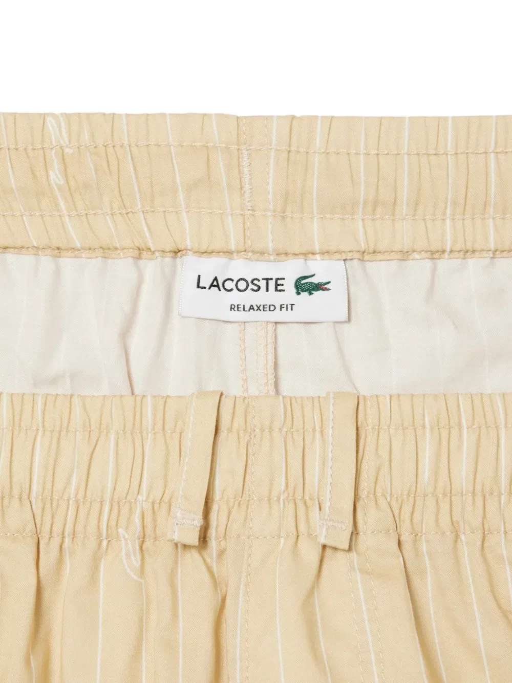 Шорты Lacoste Полосатые, Мужские, бежевый — фото 4