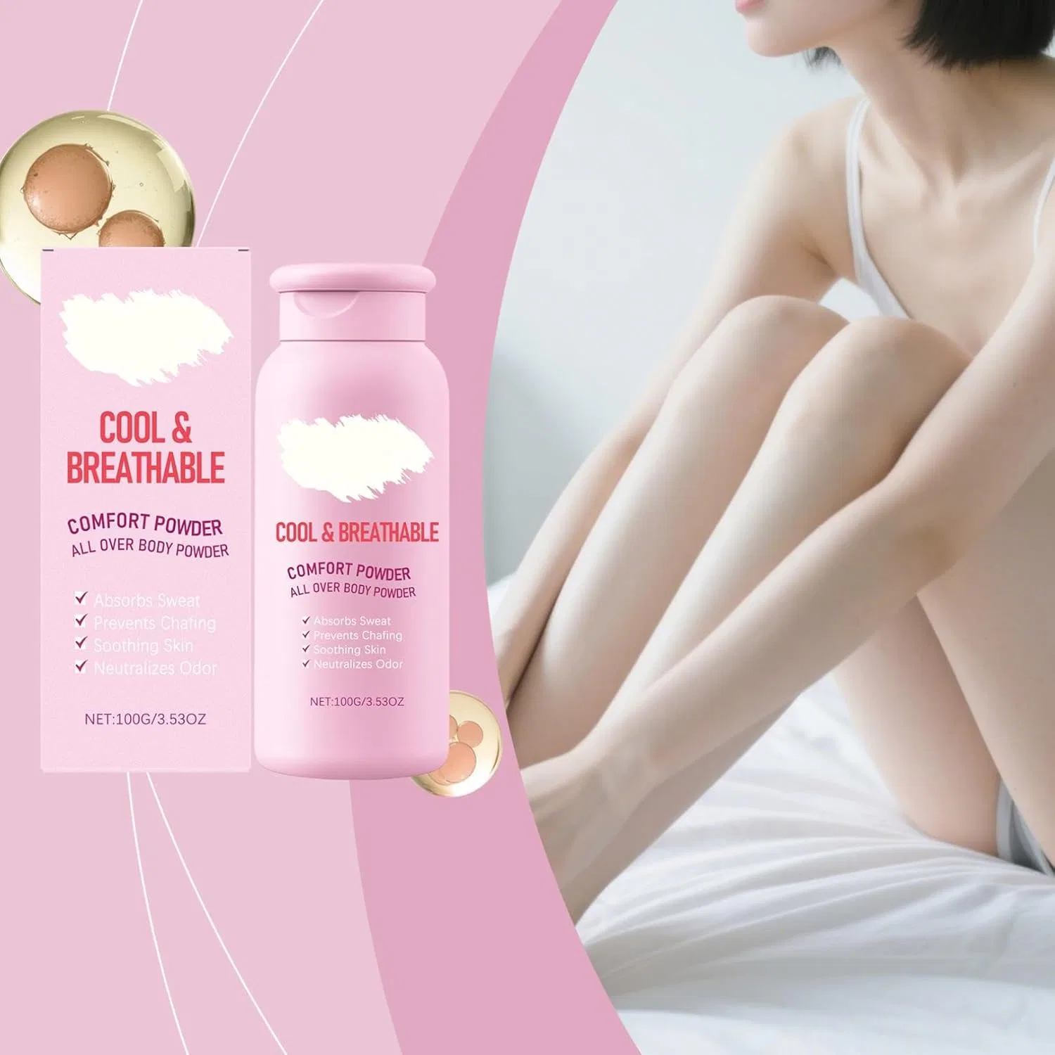 Женская пудра-дезодорант для тела Comfort Deodorant Powder Generisch — фото 2