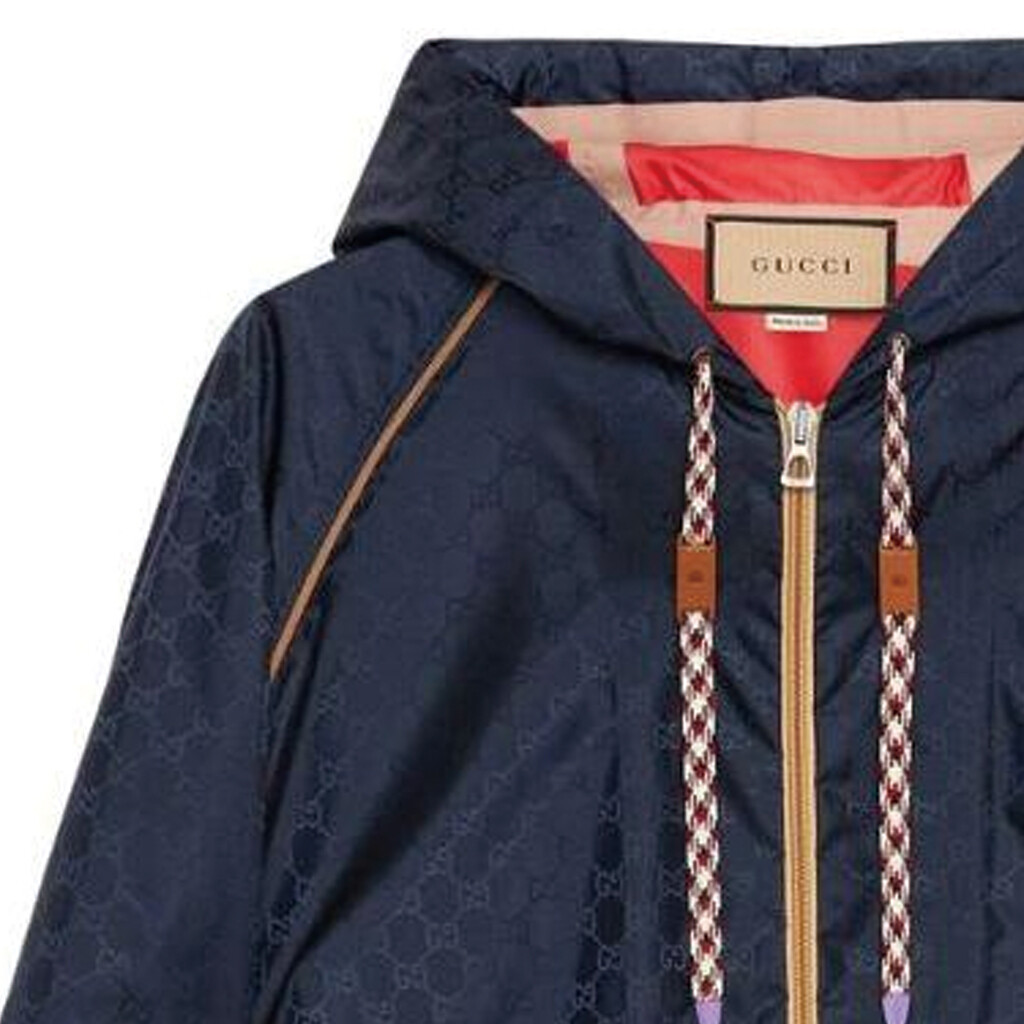 Куртка Gucci мужская, нейлон, синий — фото 3