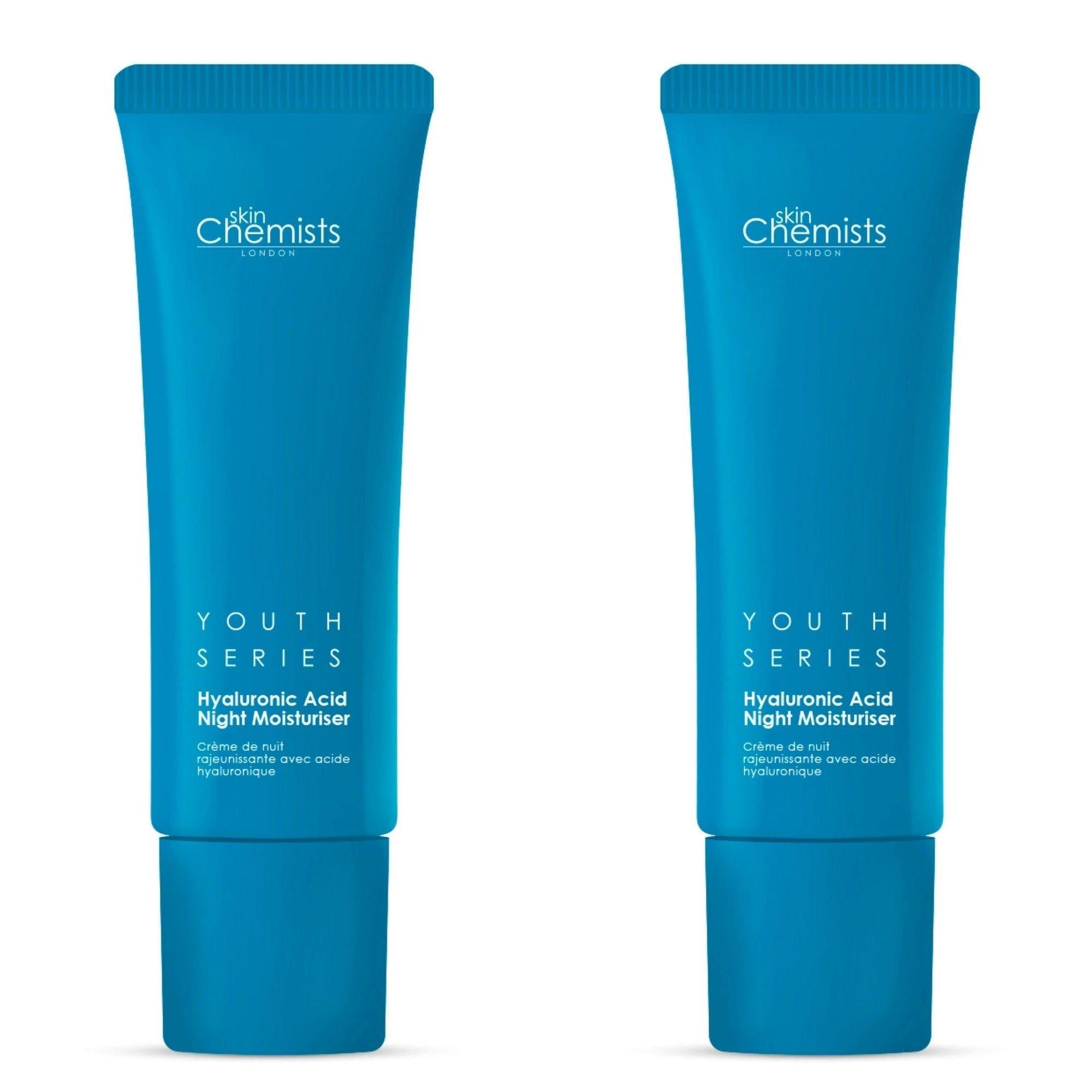 

Увлажняющий ночной крем Youth Series с 1% гиалуроновой кислотой skinChemists, 2 ct