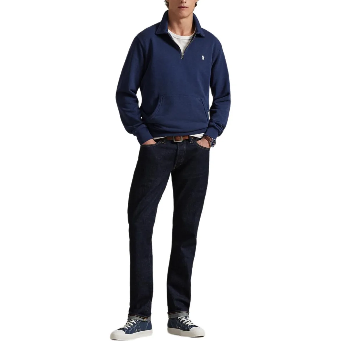 Толстовка Polo Pony Polo Ralph Lauren, nautical синий — фото 3