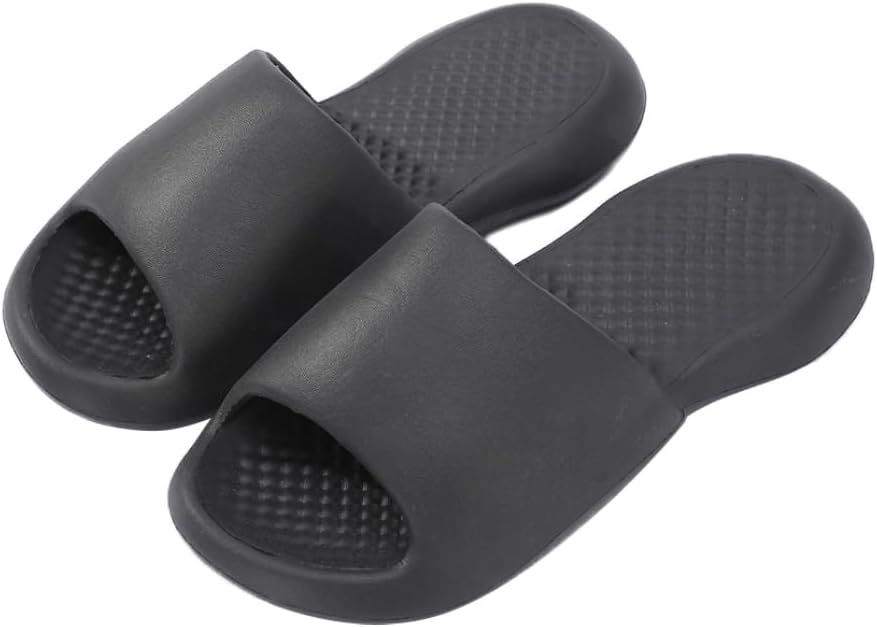 

Мужские легкие домашние тапочки Roxoni, однотонные, спортивно-повседневные, удобные, мягкие и дышащие - быстро сохнущие сандалии, черный