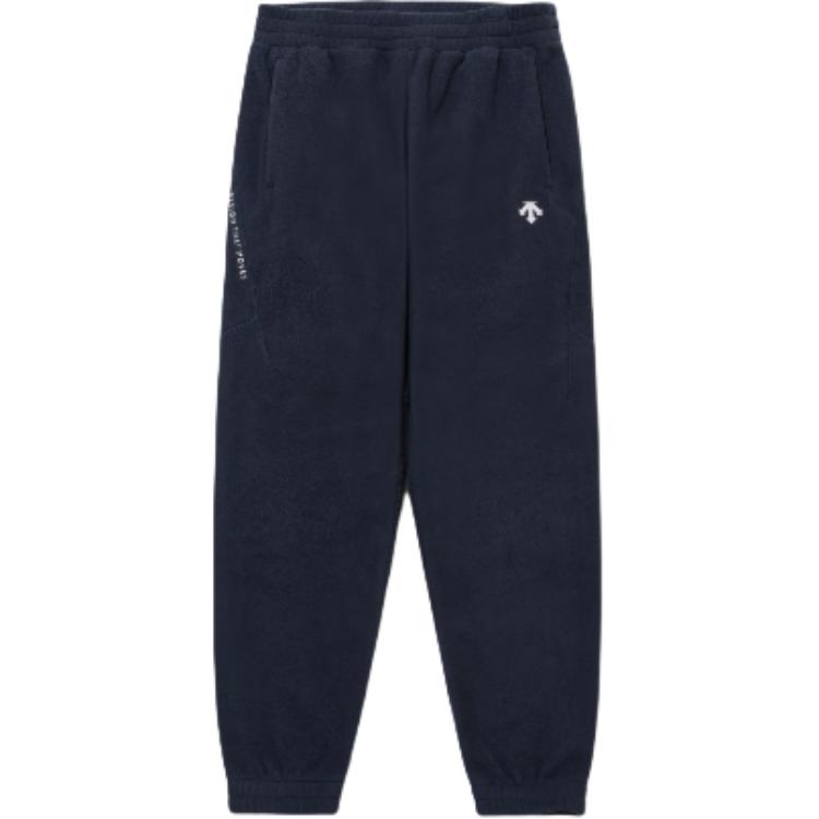 

Повседневные брюки унисекс, брюки со средними манжетами Descente, темно-синий