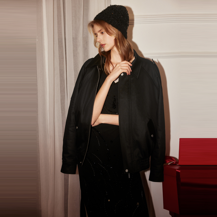 

ELLE Кожаная куртка Women's Black