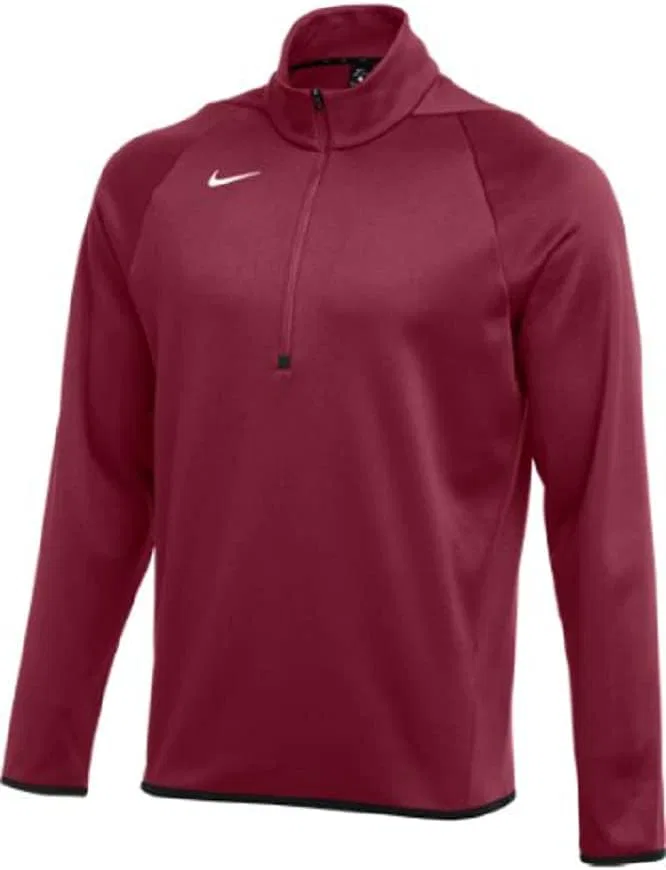 Толстовка Nike мужская Therma LS 1/4-ZIP TOP, Cardinal