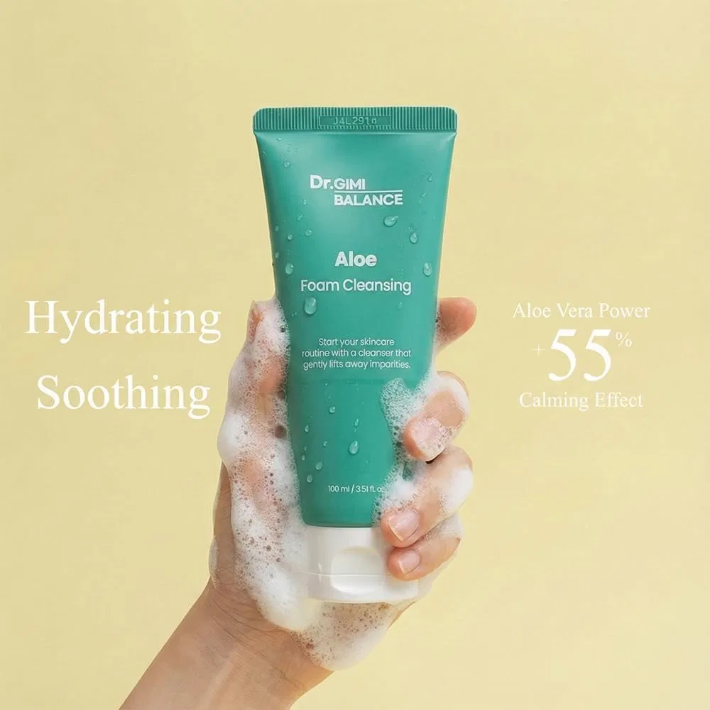 Пенка для умывания Glammedi — Aloe Face Foam Dr. GIMI, увлажняющий, 100 мл — фото 2