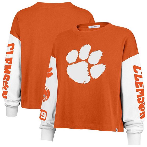 

Женская футболка с длинным рукавом '47 Orange Clemson Tigers Sydney 47 Brand, Оранжевый, Женская футболка с длинным рукавом '47 Orange Clemson Tigers Sydney 47 Brand