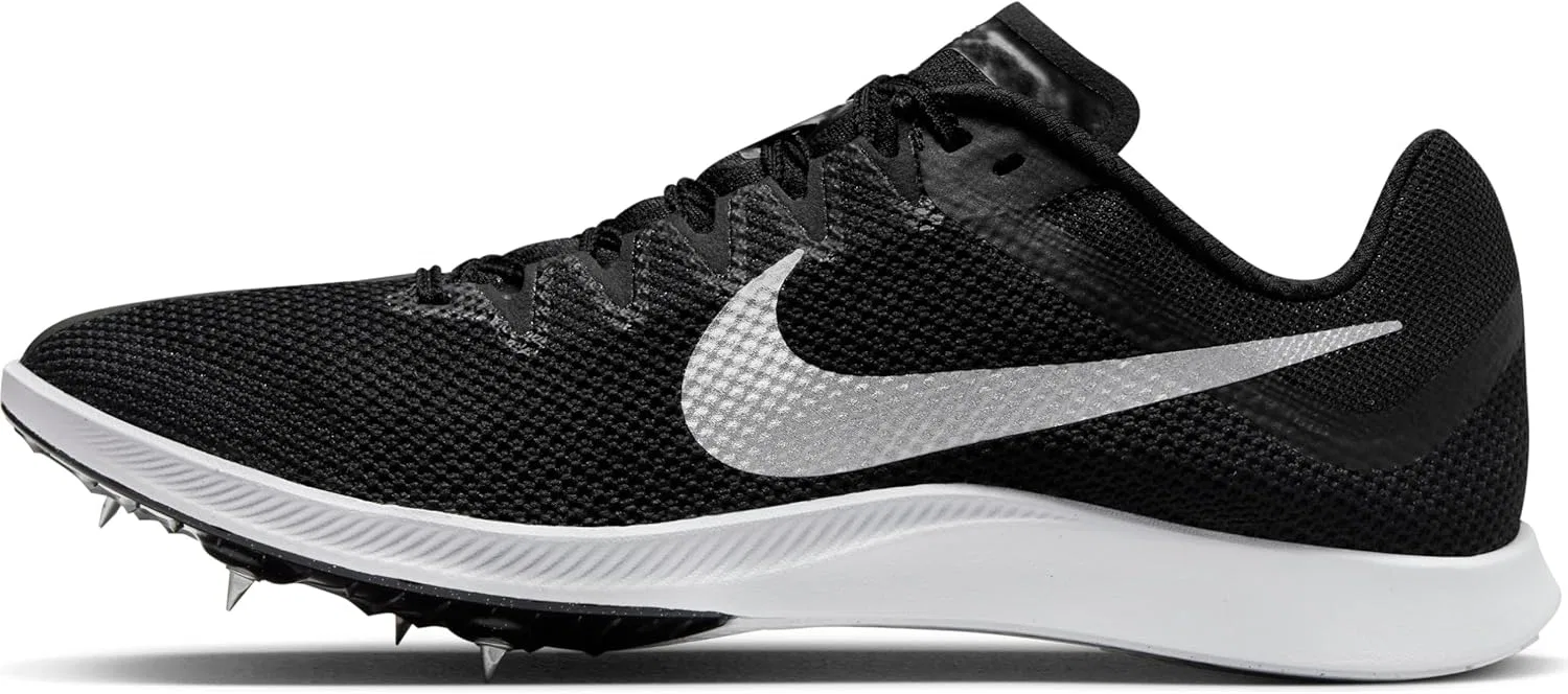 Nike Herren Nike Zoom Rival Distance Легкоатлетические кроссовки Langstrecken-spikesLeichtathletik-Schuh, Black Metallic Silver