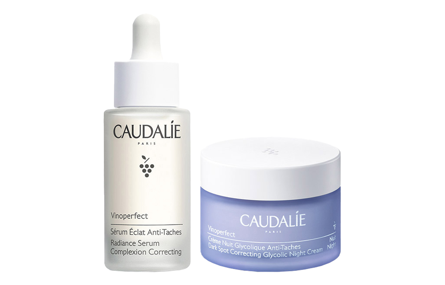 

CAUDALIE Outili набор для осветления темных пятен маленькая бутылочка молочка bright white уход за кожей увлажняет и питает 30мл+50мл