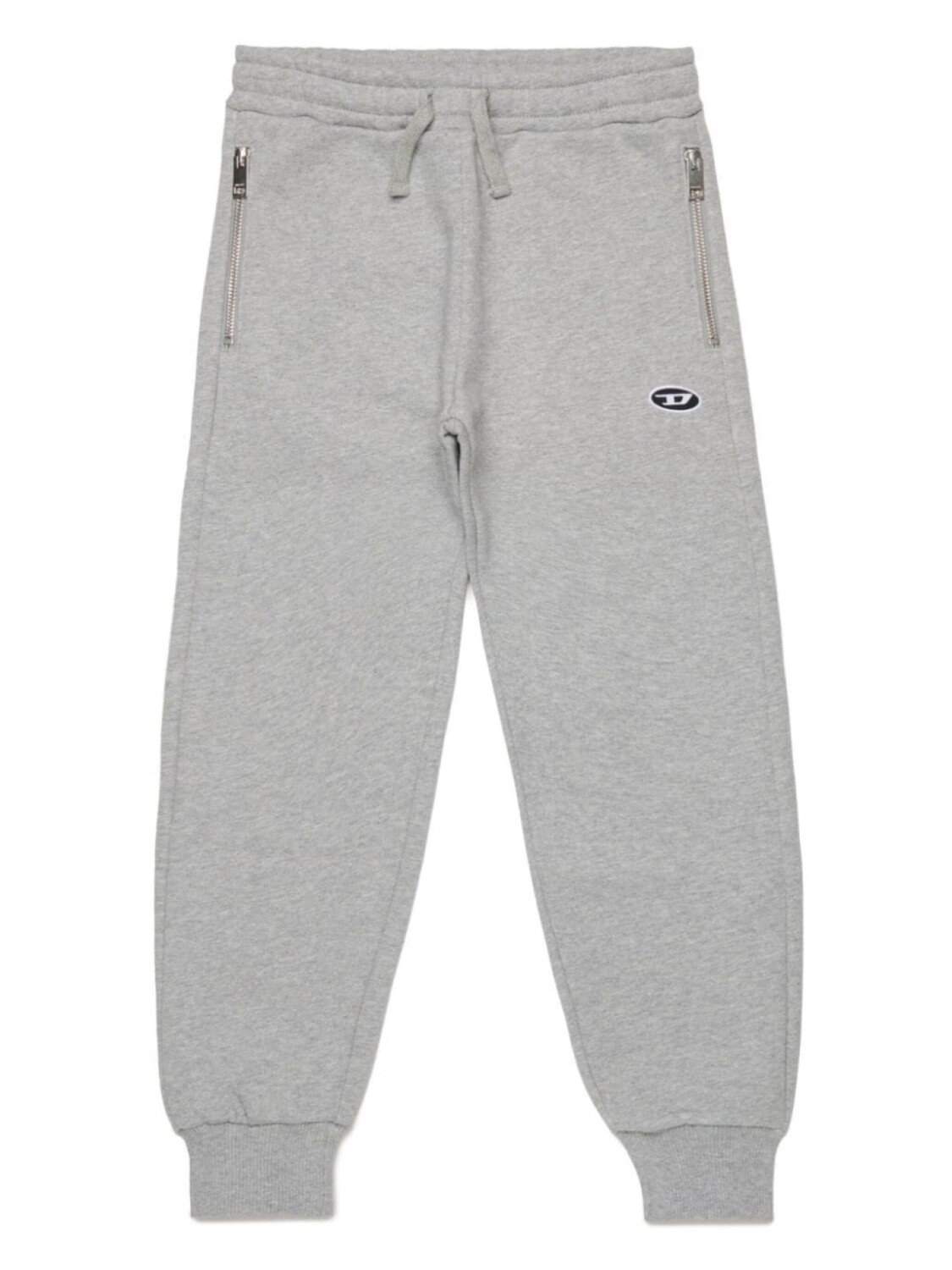 

Diesel Kids спортивные брюки с вышитым логотипом, серый