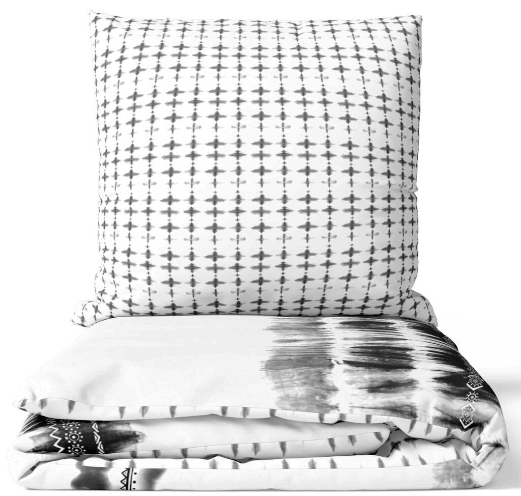 

Постельное белье хлопок 155 х 220 см в полоску черно-белый бохо батик двусторонняя Renforce 2 предм leonado vicenti, Черный, Постельное белье хлопок 155 х 220 см в полоску черно-белый бохо батик двусторонняя Renforce 2 предм leonado vicenti