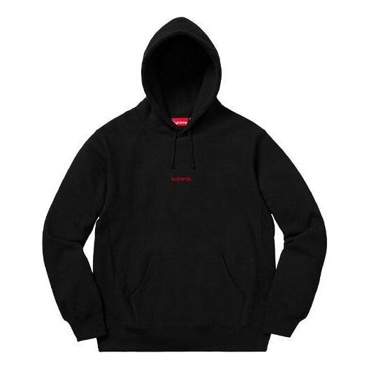 

Толстовка fw18 trademark hooded sweatshirt 'black' Supreme, черный