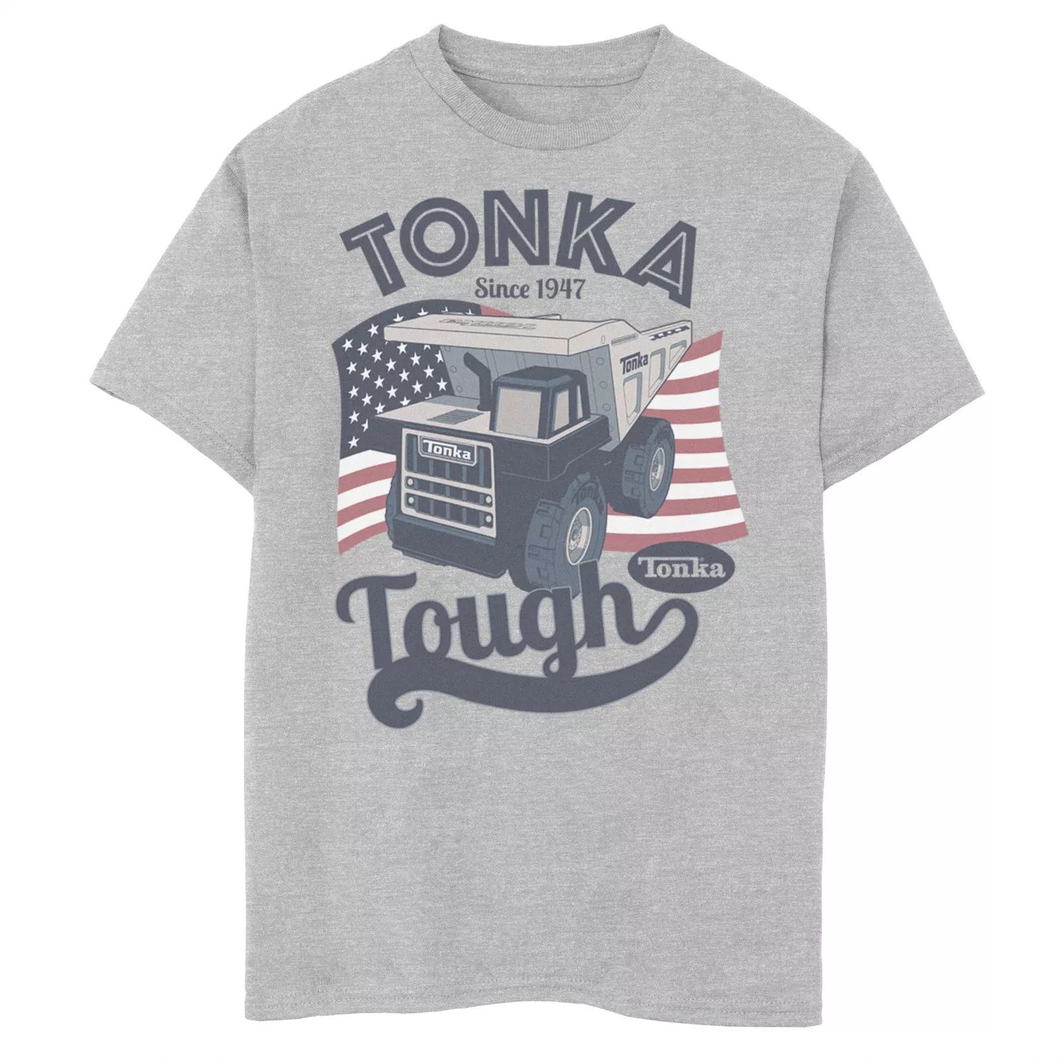 

Футболка Tonka Tough с логотипом и графическим рисунком американского флага для мальчиков 8–20 лет Licensed Character