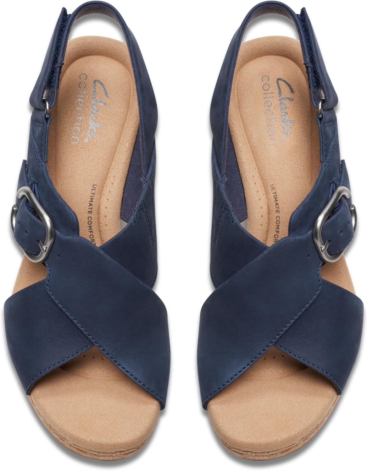 Сандалии Clarks Giselle Dove, цвет Navy Nubuck — фото 2