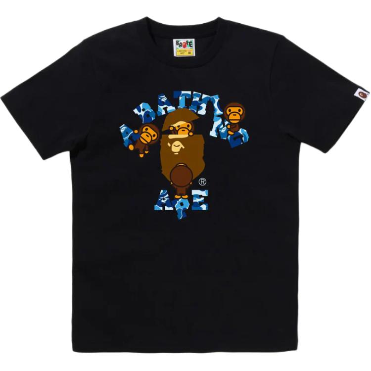 

A Bathing Ape Bape Neon College Milo Tee White