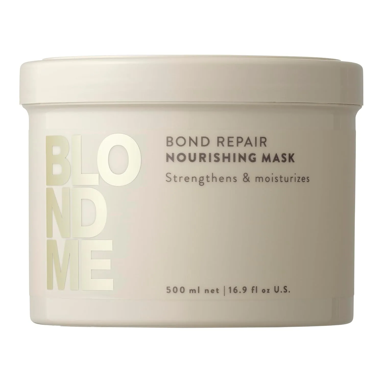 Питательная маска BlondMe Bond Repair для светлых волос | Интенсивное средство для ухода за волосами | Увлажняет и смягчает | Подходит для светлых, осветленных и седых волос 500 мл (1 шт.)