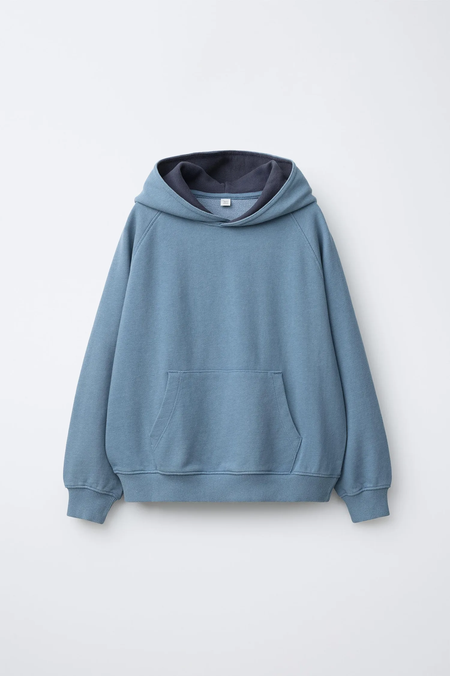 Толстовка с капюшоном и карманом Zara, синий