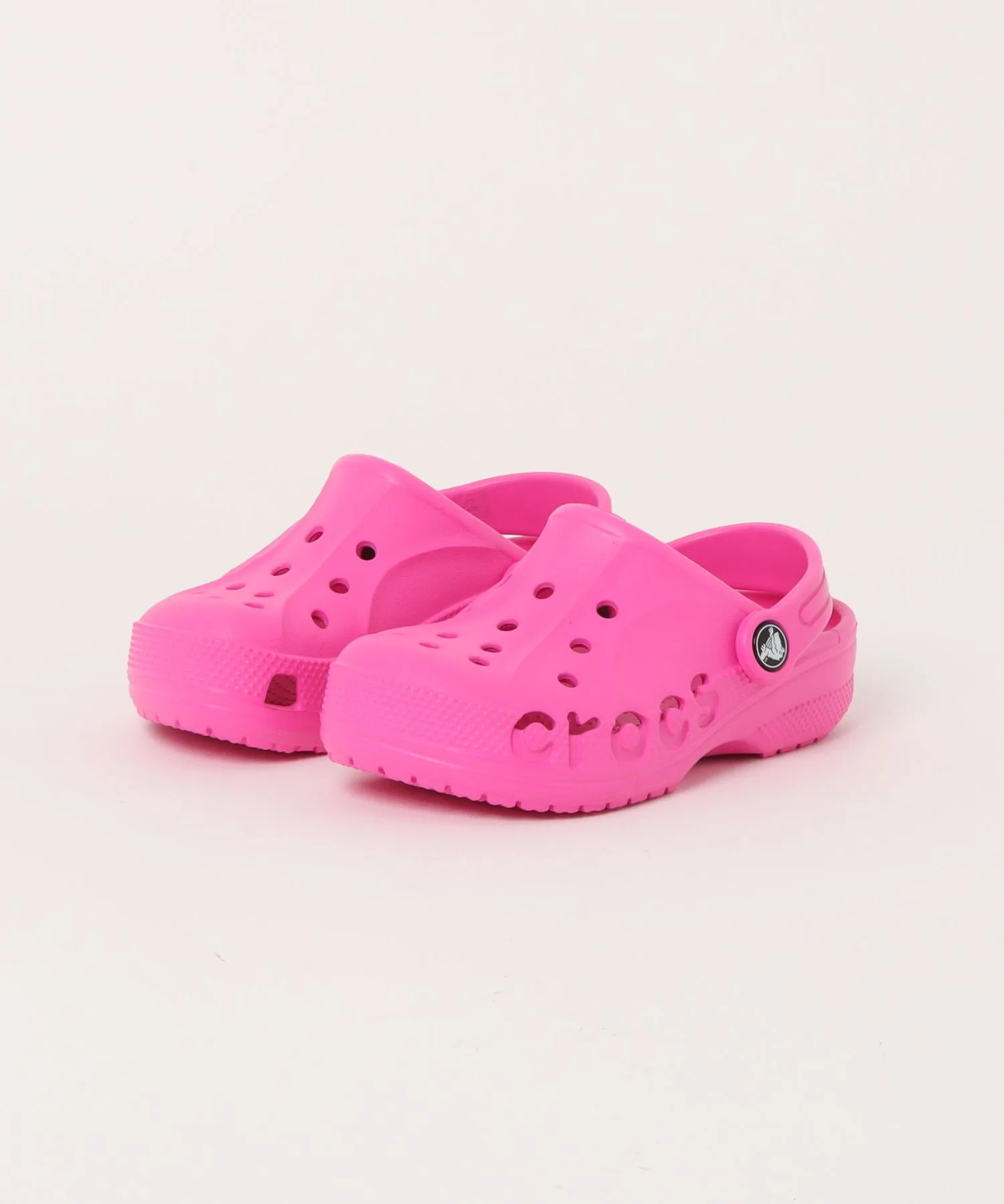 Детские сандалии Crocs Baya Clog с логотипом розовые