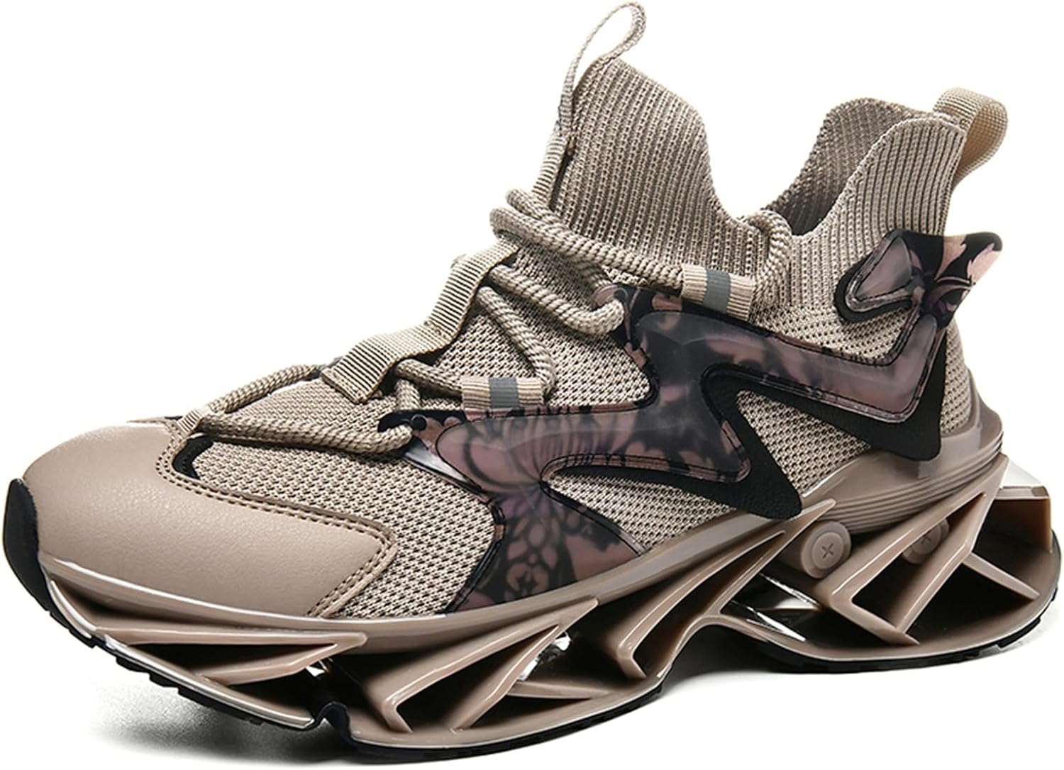 

Мужские кроссовки для бега сетчатые дышащие трейловые спортивные модные кеды для ходьбы и тенниса Abborora, коричневый