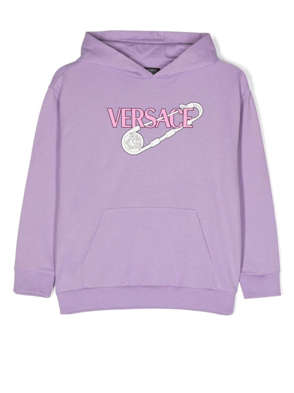 

Versace Kids худи с принтом Medusa Safety Pin, фиолетовый