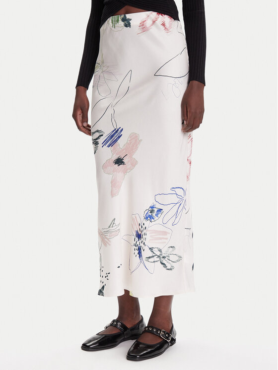 

Макси-юбка regular fit Paul 25WWFW07 Desigual, белый