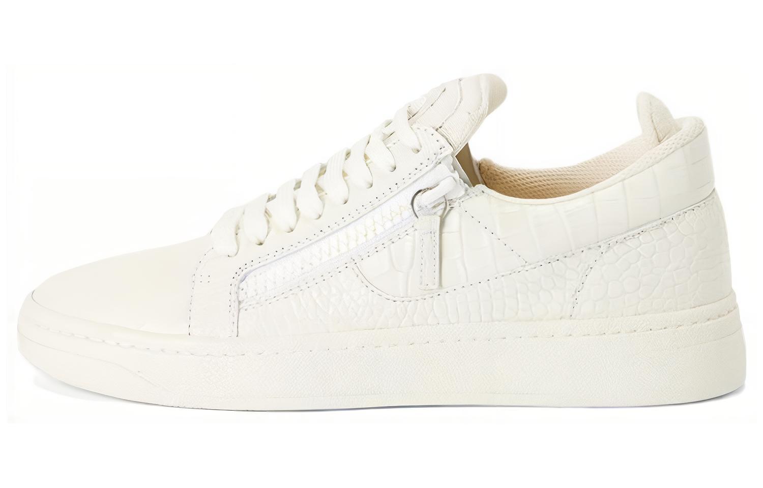 

Кроссовки GZ94 с эффектом крокодила Giuseppe Zanotti, White