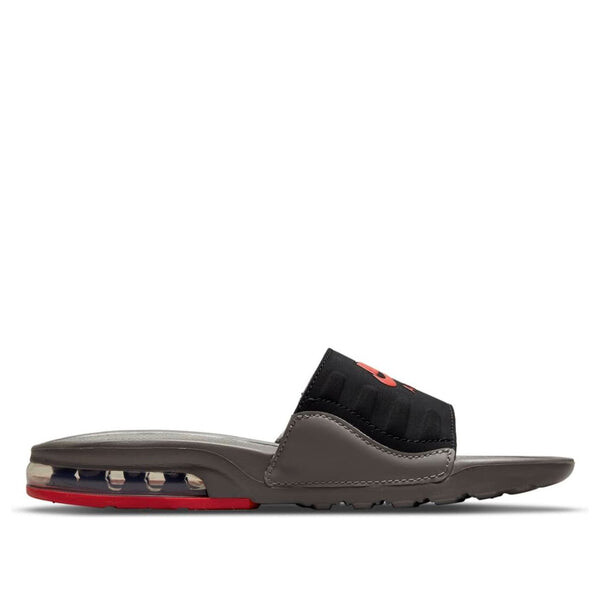 Тапочки air max camden slide 'flat pewter siren red' Nike, серый — фото 2