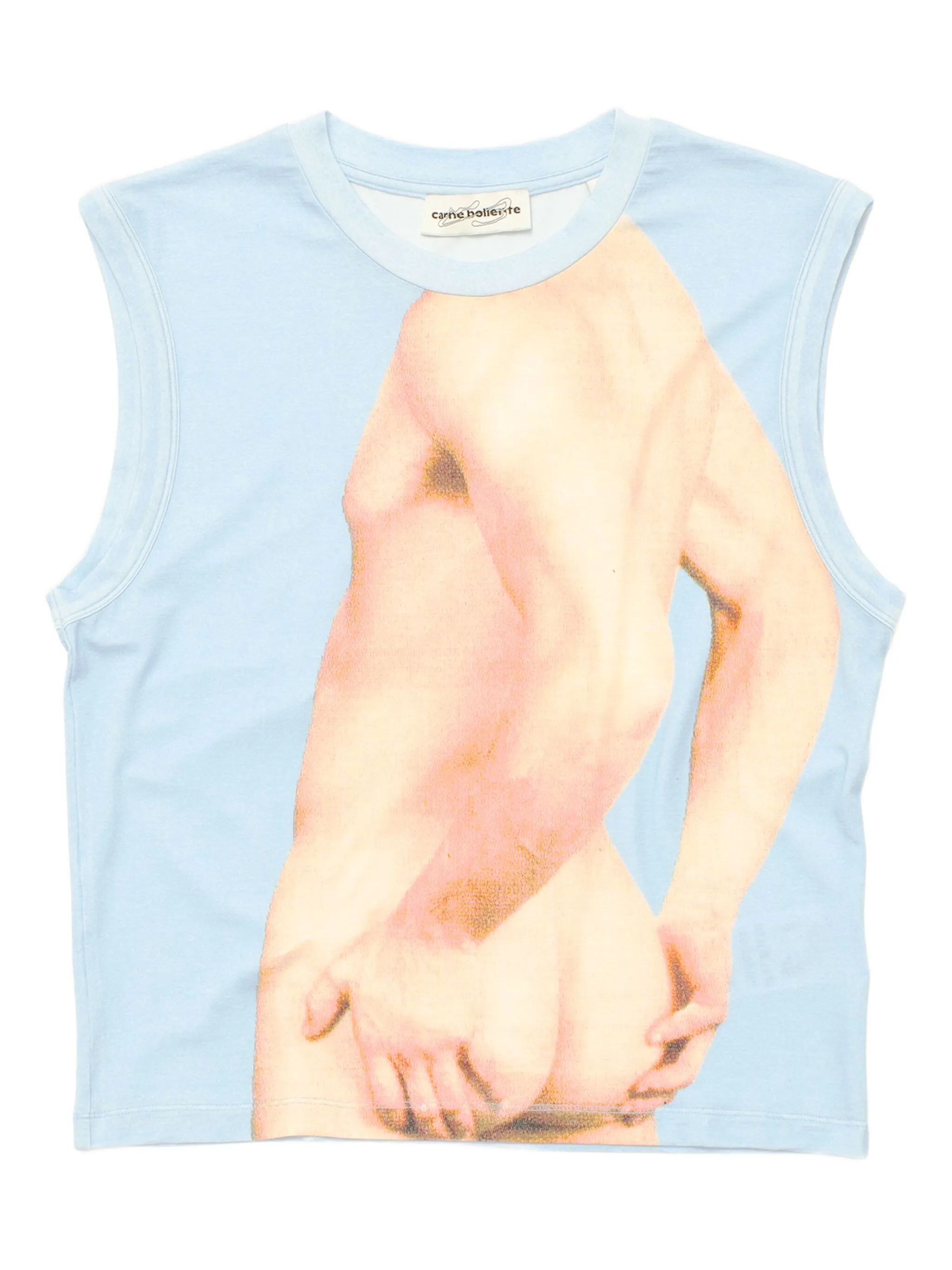 

Топ с графичным принтом Carne Bollente, синий