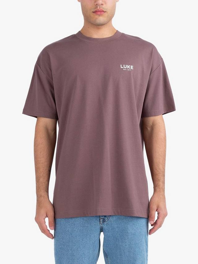 

Изысканная футболка свободного покроя LUKE 1977, цвет Dark Mauve