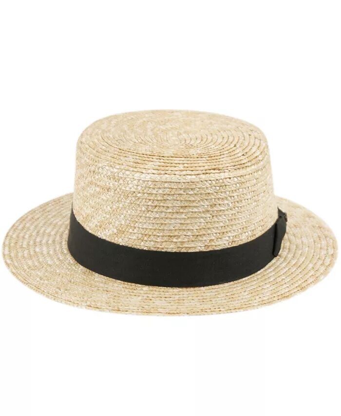 

Соломенная шляпа-лодочка унисекс Epoch Hats Company, бежевый