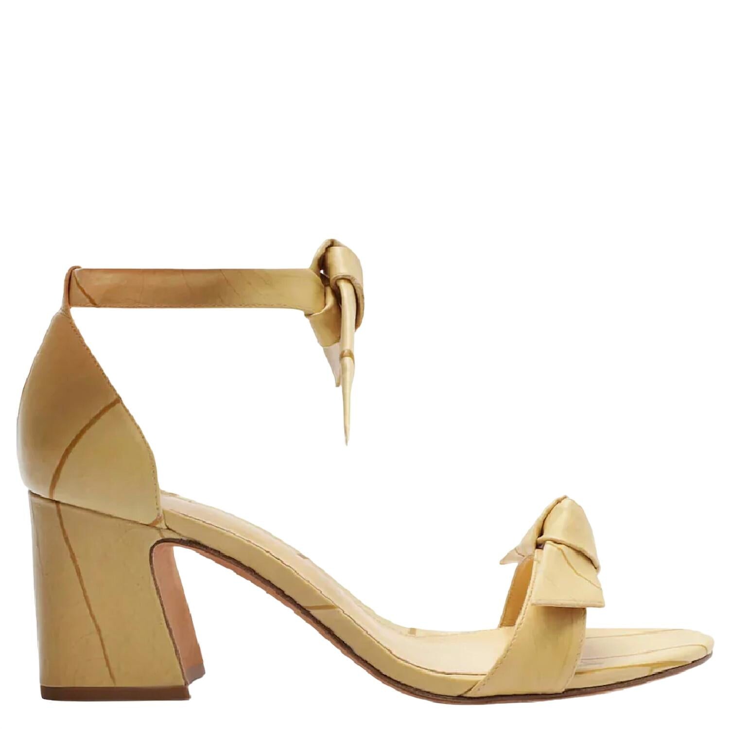 

Женские сандалии Clarita Curve Beleaf 60 ванильного цвета Alexandre Birman